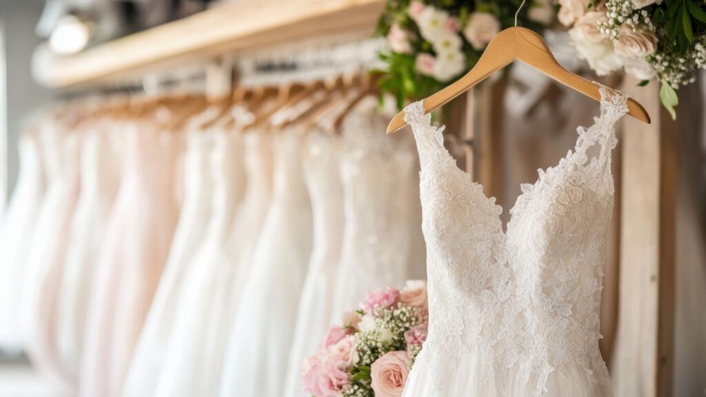 Chic wedding dress showcase